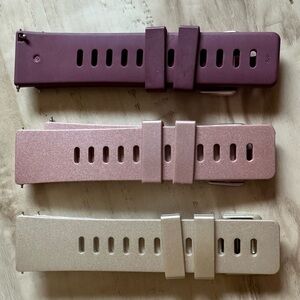3 plastic watch bands